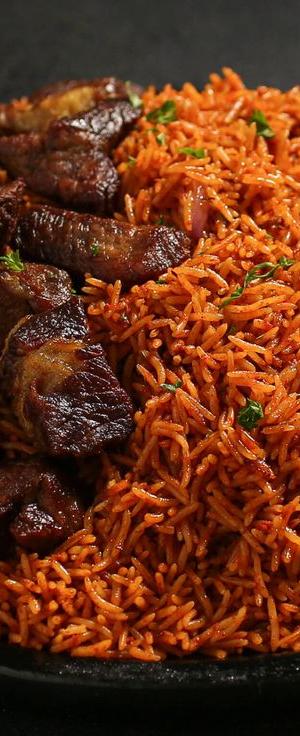 Jollof Rice and Beef