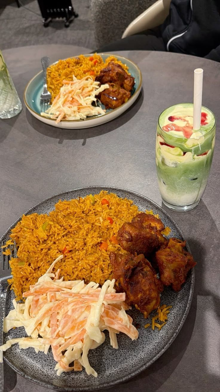 Rice and Chicken+ Small Chicken Salad + Milkshake
